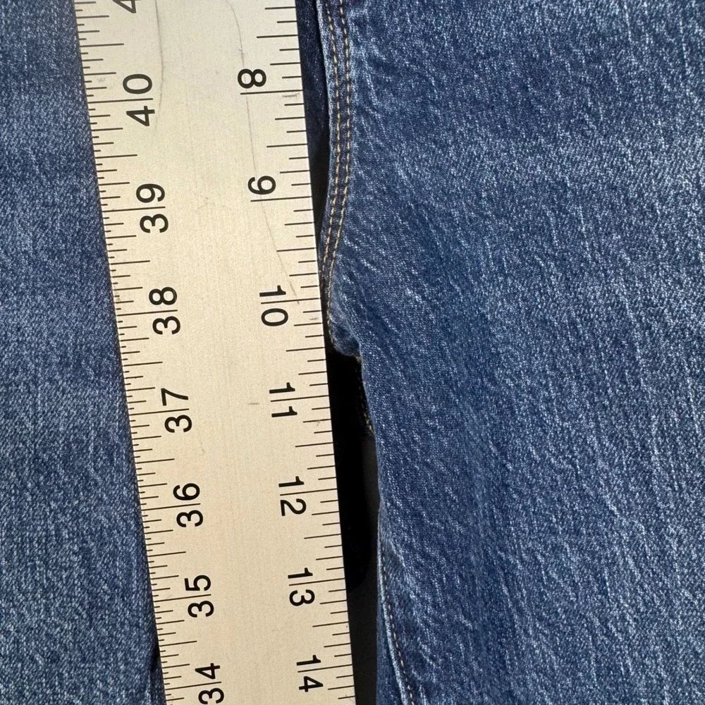 J.Crew Womens Denim Jeans - 29 P Blue Crop Straight Leg High Rise Casual Comfort